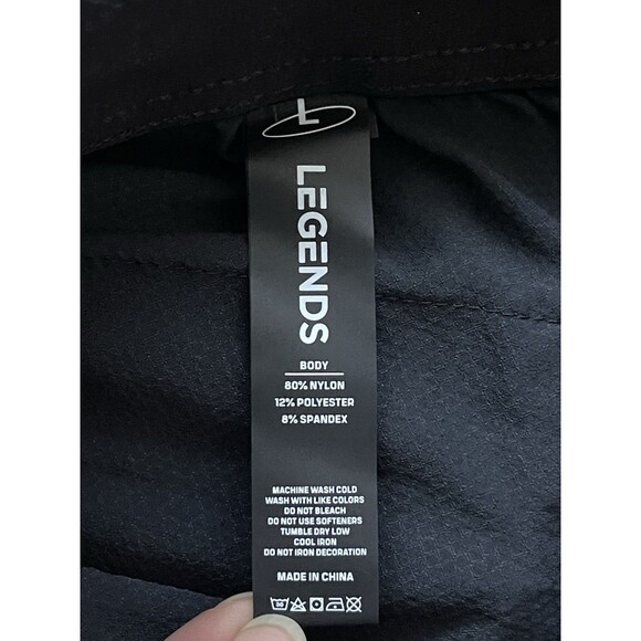 Legends Luka Shorts Mens Large Black 7" Running Gym Workout Active Stretch - Picture 3 of 9